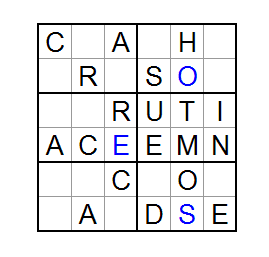 Lexoku example puzzle - stage 3